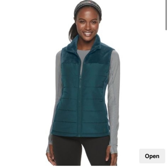 Fila Jackets & Blazers - Like New Fila High Shine Quilted Vest